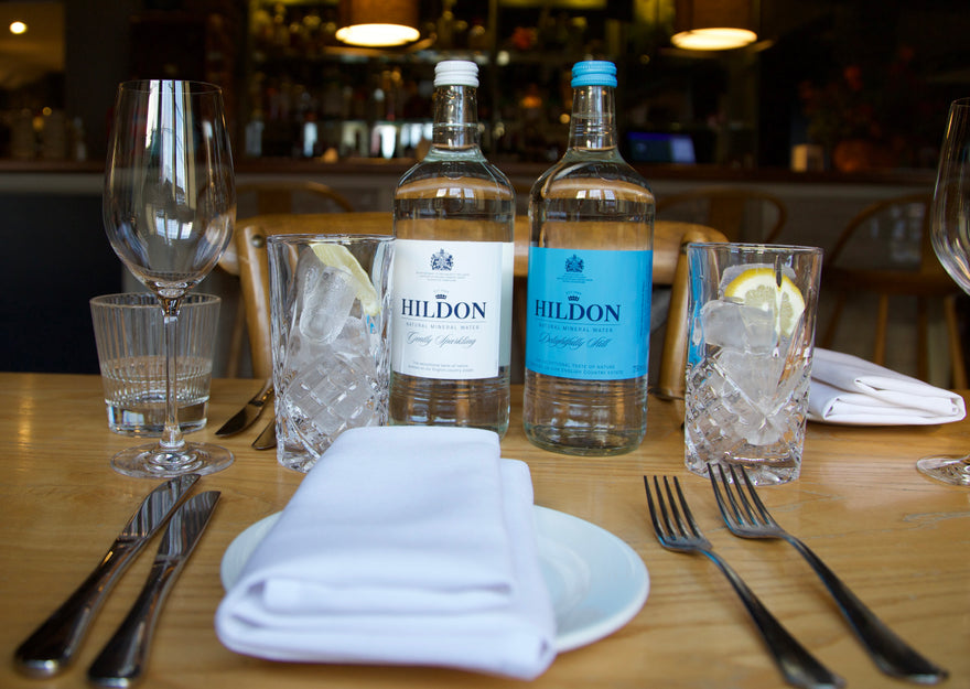 Why we love Hildon natural mineral water in glass bottles